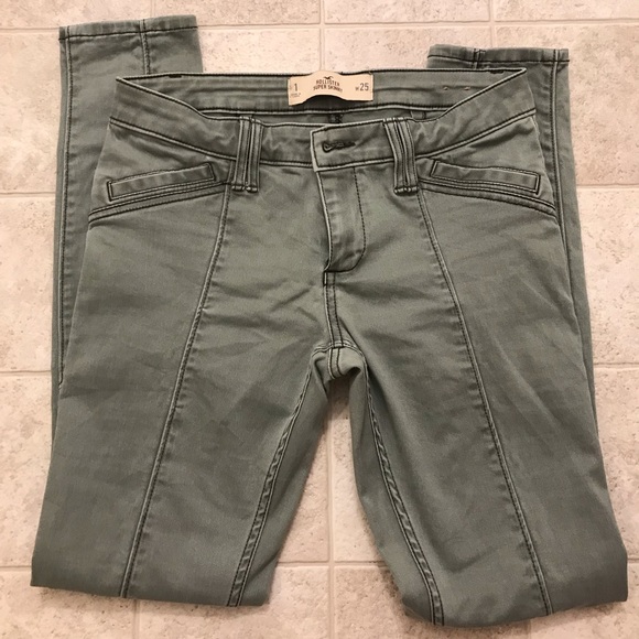 Hollister Pants - Green Hollister Super skinny pants